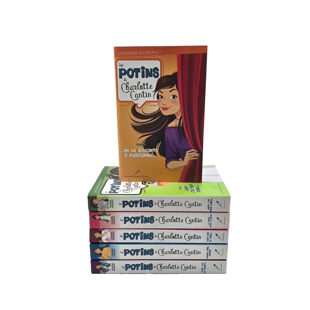 Les Potins de Charlotte Cantin 1-6 Complete Series Catherine Bourgault French